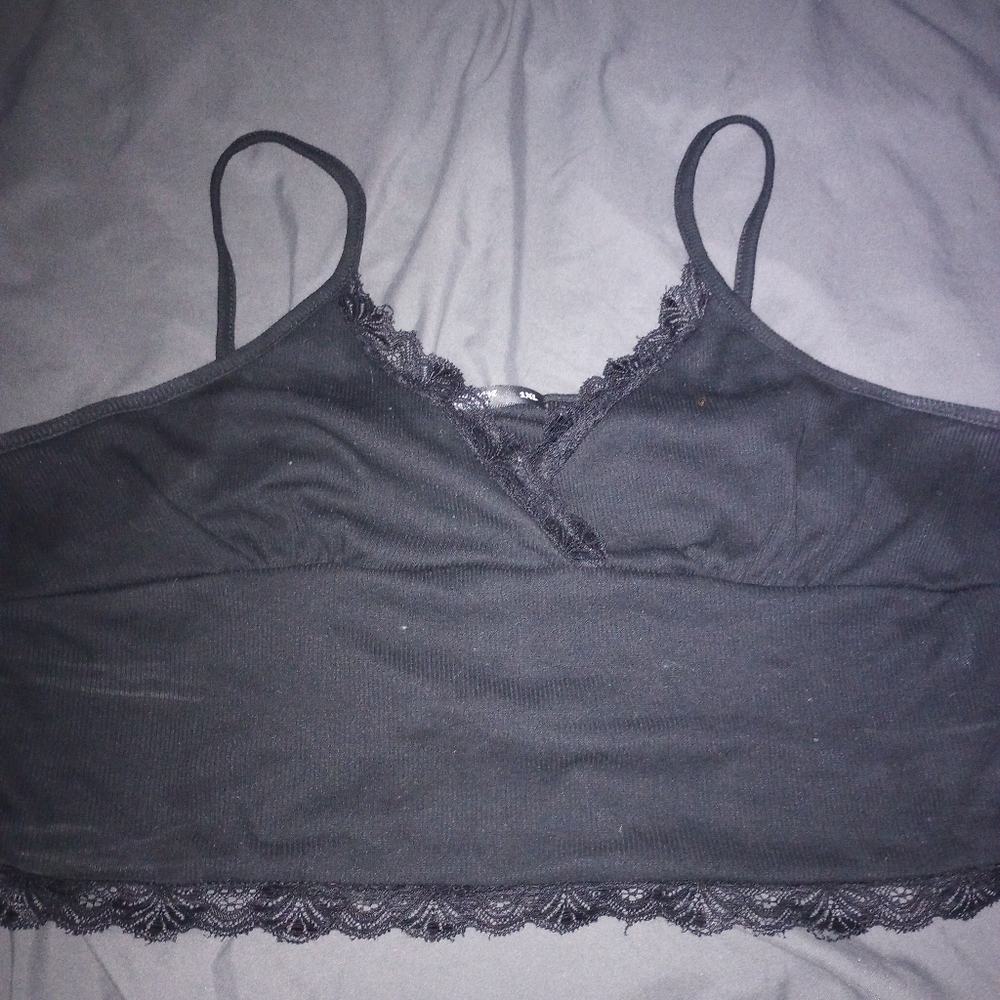 Black crop top